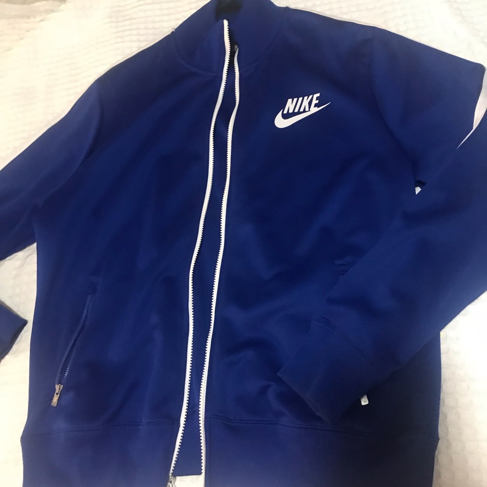 Nike royal blue zip up track jacket